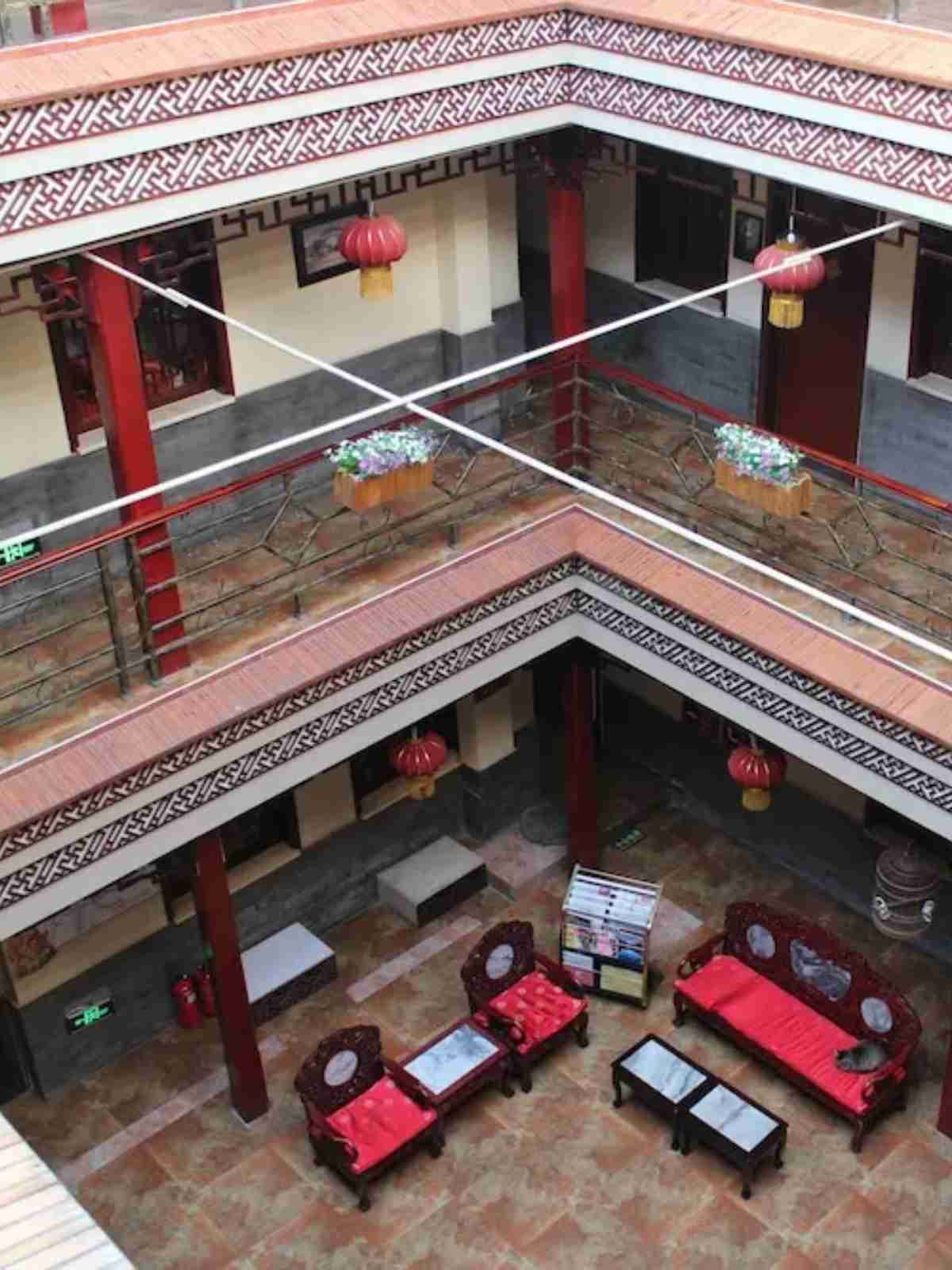 The inner Courtyard of Hyde Courtyard Hotel